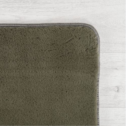 Tapis à Poils Doux Lavable Vert 160x220cm