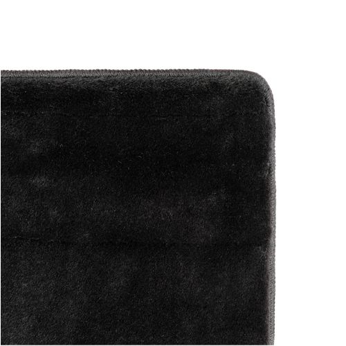 Tapis 160x220cm Poils Doux Lavable Noir