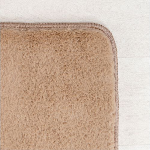 Tapis 240x340cm Poils Doux Lavable Beige