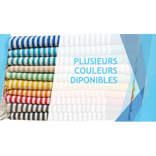 Serviette De Plage Coton Promo Linge