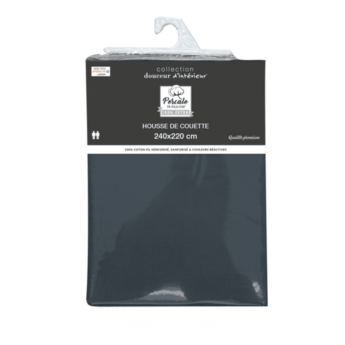 Housse De Couette Percale De Coton 78fils Lia Promo Linge