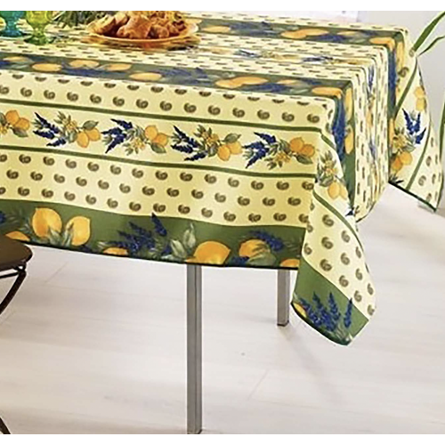 Nappes Provençales Polyester Citron Promo Linge