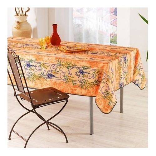 Nappe Provençale Rectangle Anti-tâche Glycine 100% Polyester