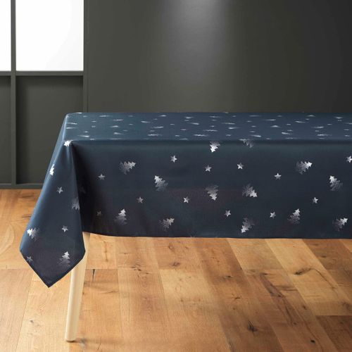 Nappes De Fêtes Polyester Sapin Argent Promo Linge