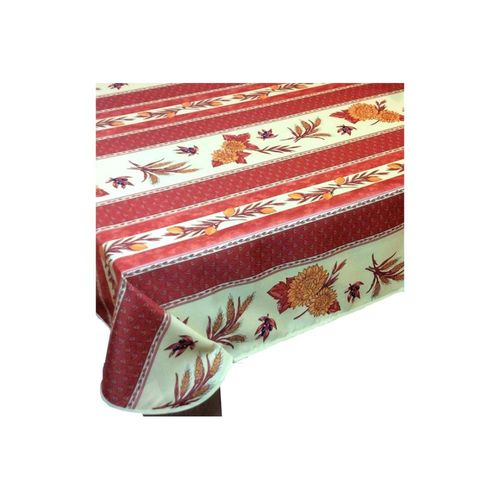 Nappes Polyester Tournesol Abeille Brique Promo Linge