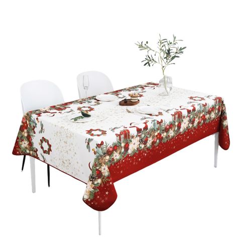 Nappes Polyester Père Noël Étoilé Promo Linge