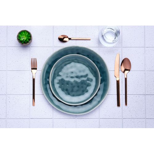 Lot De 6 Petites Cuillères En Inox Cuivre D