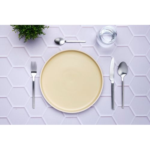 Lot De 6 Petites Cuillères En Inox Argent D