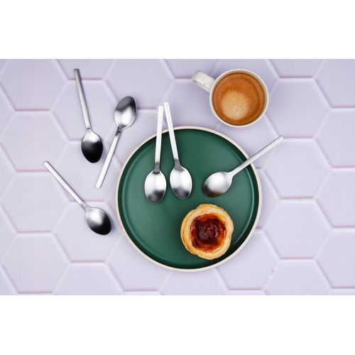 Lot De 6 Petites Cuillères En Inox Argent D