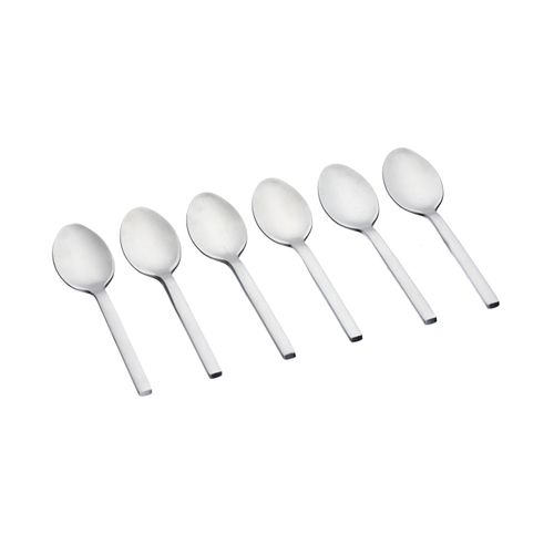 Lot De 6 Petites Cuillères En Inox Argent D