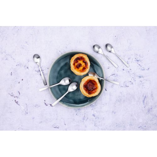 Lot De 6 Petites Cuillères En Inox Argent D