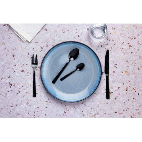 Lot De 6 Petites Cuillères En Inox Noir D