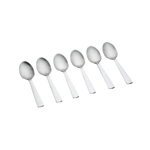 Lot De 6 Petites Cuillères En Inox Argent D