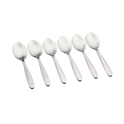 Lot De 6 Petites Cuillères En Inox Argent D