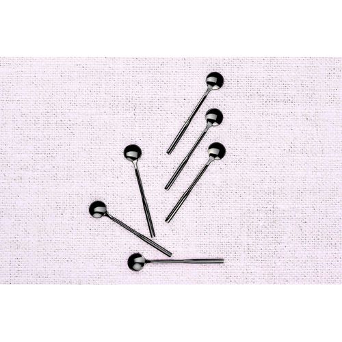 Lot De 6 Petites Cuillères En Inox Noir D