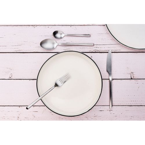 Lot De 6 Petites Cuillères En Inox Argent D