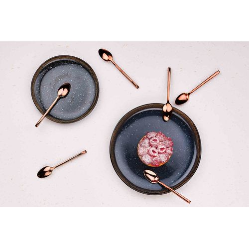 Lot De 6 Petites Cuillères En Inox Cuivre D