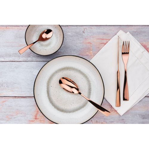 Lot De 6 Petites Cuillères En Inox Cuivre D