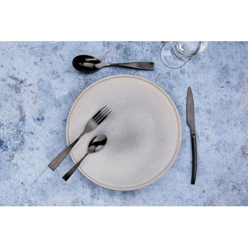 Lot De 6 Petites Cuillères En Inox Noir D