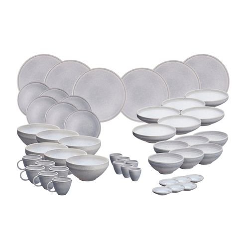 Lot De 48 Set Complet En Grès Gris D