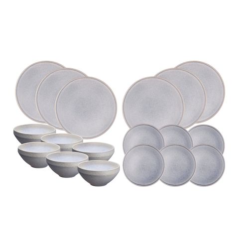 Lot De 18 Set Les Essentiels En Grès Gris D