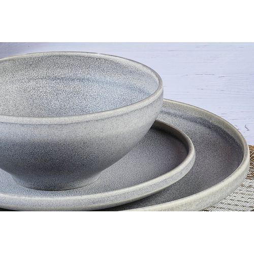 Lot De 6 Grands Bols En Grès Gris D17.7