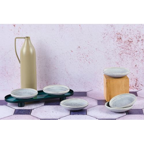 Lot De 6 Petits Bols En Grès Gris D11.5