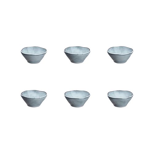 Lot De 6 Petits Bols En Grès Gris D10