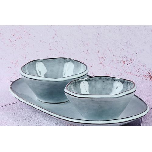 Lot De 6 Petits Bols En Grès Gris D10