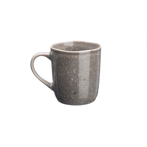 Lot De 6 Mugs En Grès Gris 40cl