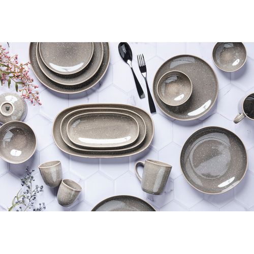 Lot De 6 Petits Bols En Grès Gris D11.5