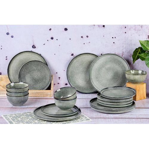 Lot De 18 Set Les Essentiels En Grès Gris D