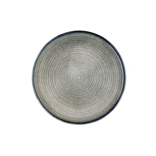 Lot De 6 Assiettes Plates En Grès Gris D28