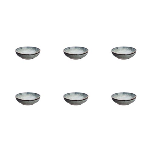 Lot De 6 Petits Bols En Grès Gris D10