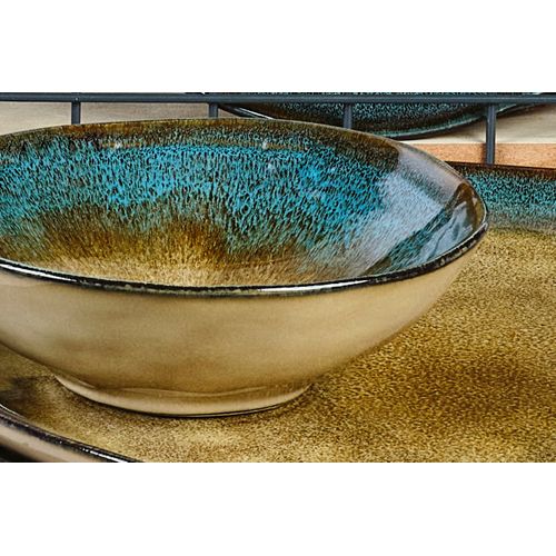 Lot De 6 Bols Moyens En Grès Marron D15