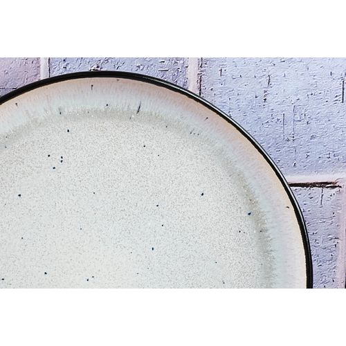 Lot De 6 Assiettes à Dessert En Grès Blanc D21.5