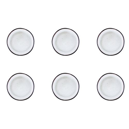 Assiette Iris Ø16cm - 6 Pièces - Blanc Ivoire