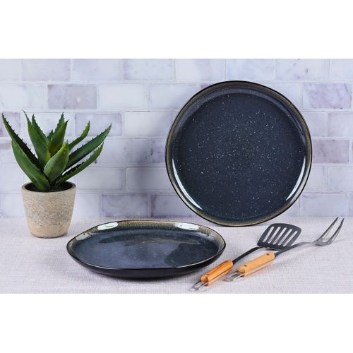 Lot De 2 Plateaux En Grès Bleu D32