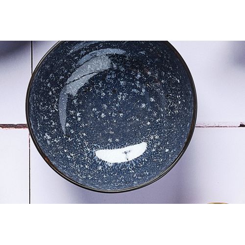 Lot De 6 Petits Bols En Grès Bleu D12