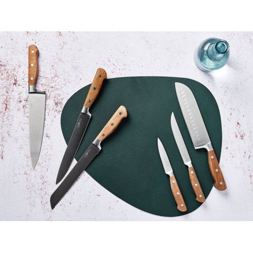 Lot De 7 Couteaux De Cuisine En Inox Marron D
