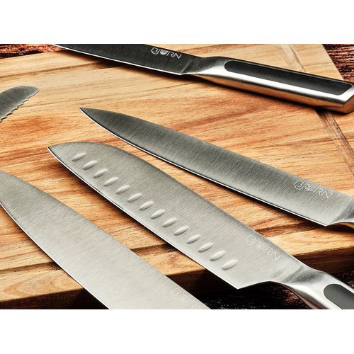 Lot De 14 Couteaux De Cuisine En Inox Noir D