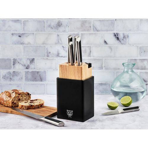 Lot De 6 Couteaux De Cuisine En Inox Gris D