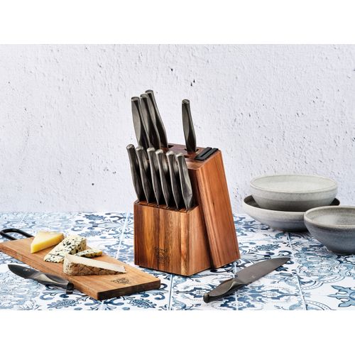 Lot De 14 Couteaux De Cuisine En Inox Gris D