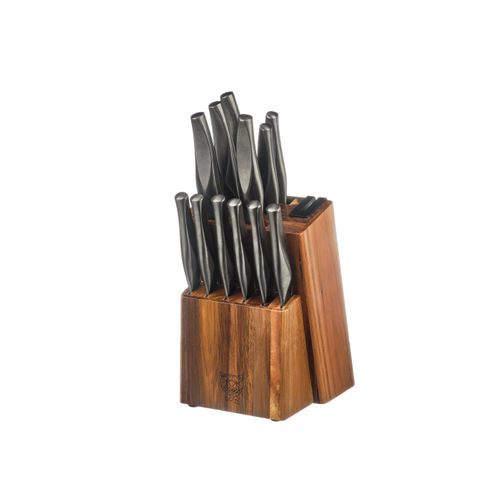 Lot De 14 Couteaux De Cuisine En Inox Gris D