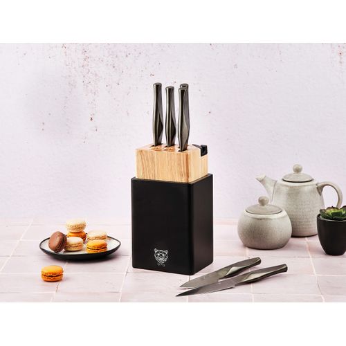 Lot De 8 Couteaux De Cuisine En Inox Gris D