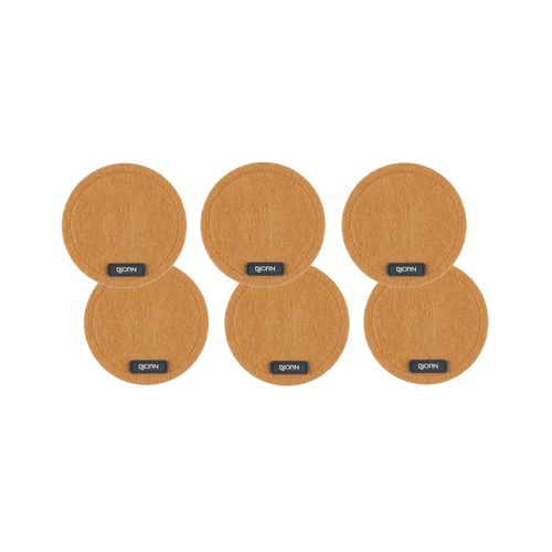 Lot De 6 Sous-verres En Feutre Recyclé Marron D10