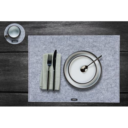 Lot De 6 Sets De Table En Feutre Recyclé Gris D