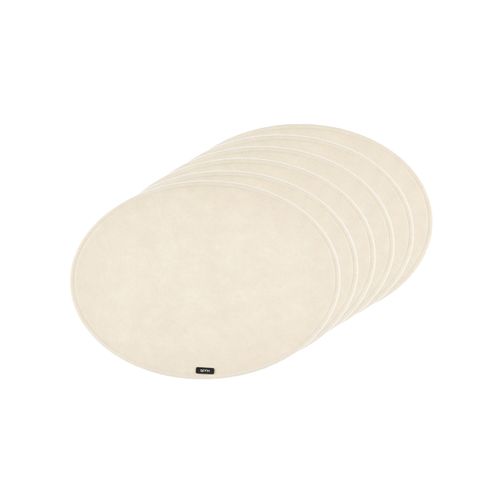 Lot De 6 Sets De Table En Feutre Recyclé Beige D