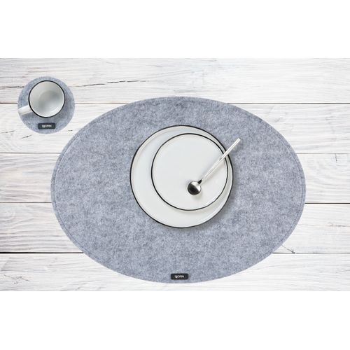 Lot De 6 Sets De Table En Feutre Recyclé Gris D