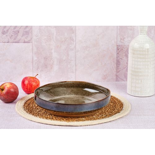 Lot De 1 Corbeilles à Fruits En Grès Marron D28